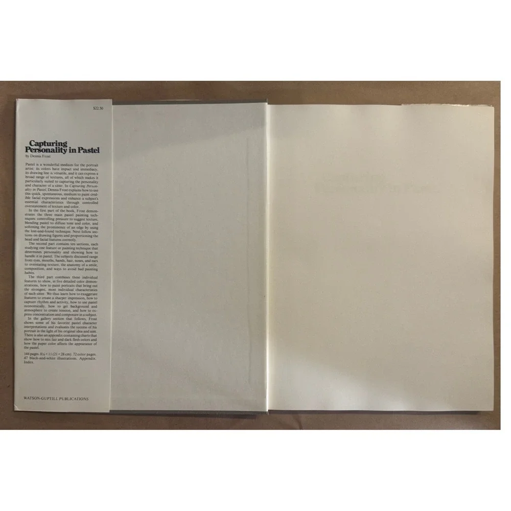 Watson-Guptill Capturing Personality In Pastel Book 1982 Dennis Frost Hardcover